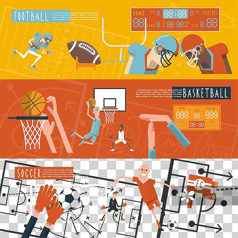 团队运动横幅系列图片素材