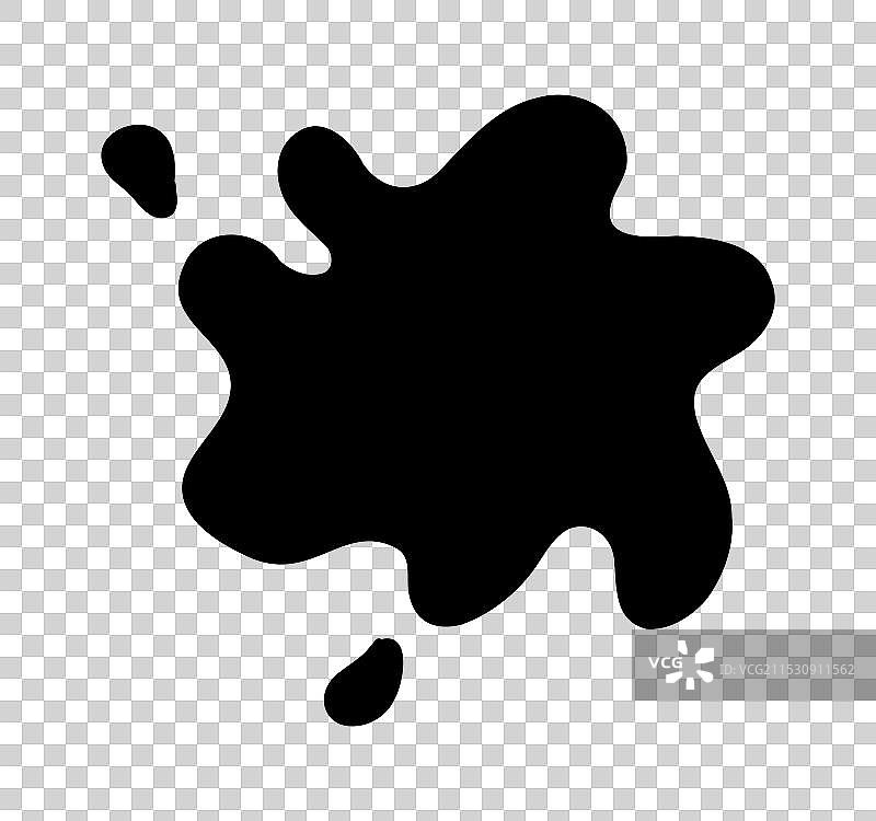 手绘的油漆飞溅和污点溅落图片素材