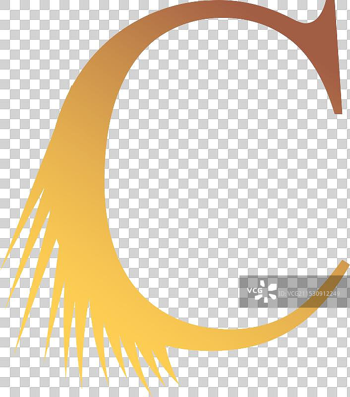 金色的C字母标志，理发师与美容相关图片素材