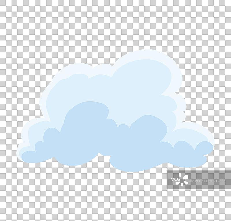 抽象的白色云朵图标符号图片素材