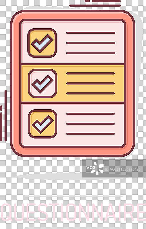 漫画风格的问卷图标在线调查图片素材