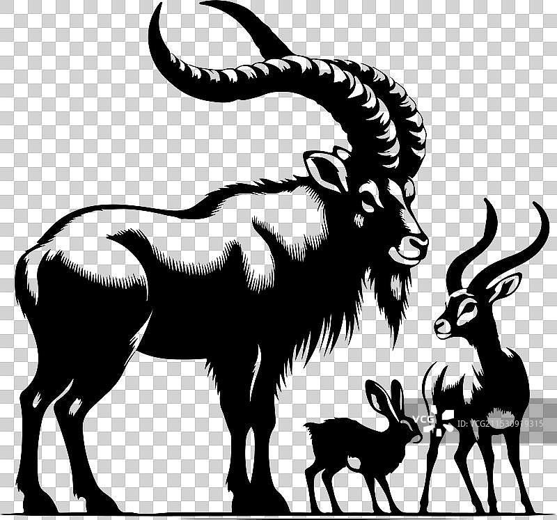 穆夫隆轮廓简单图片素材