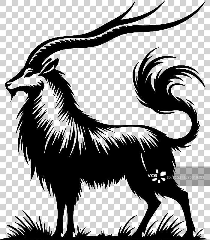 穆夫隆轮廓简单图片素材