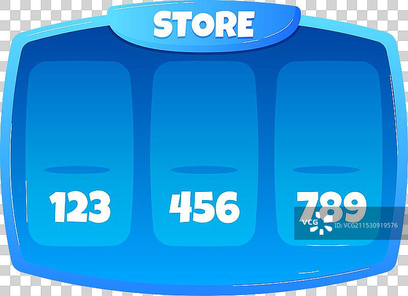 蓝色数字彩票球，号码为123 456图片素材