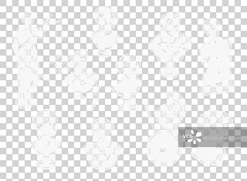 古罗马的黑白图像图片素材