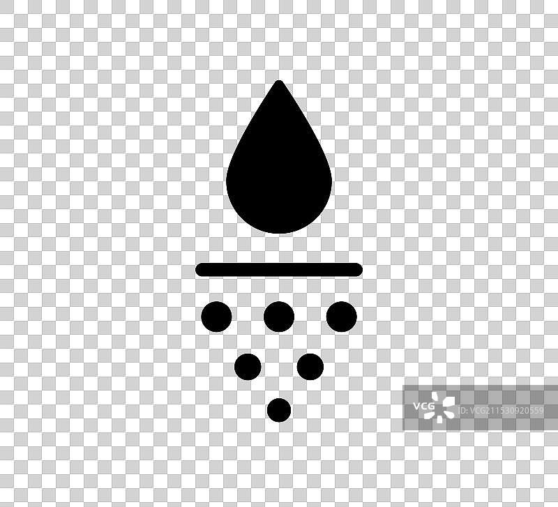 水分吸收图标，深层滋润象征图片素材