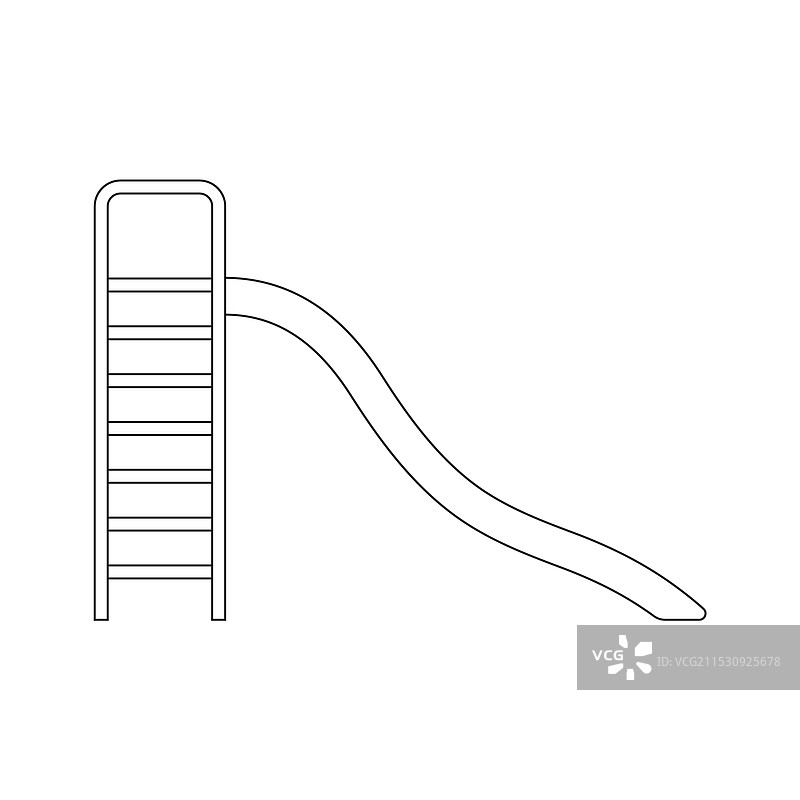 儿童滑梯图标设计图片素材