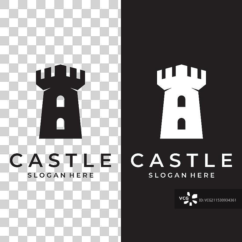 古堡徽标模板创意设计图片素材