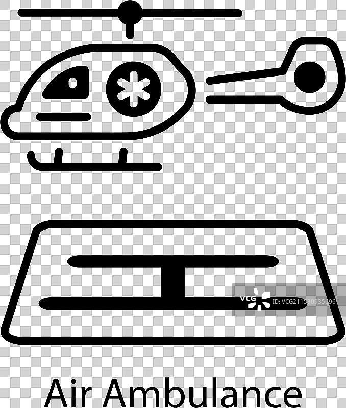 空中救护车图片素材