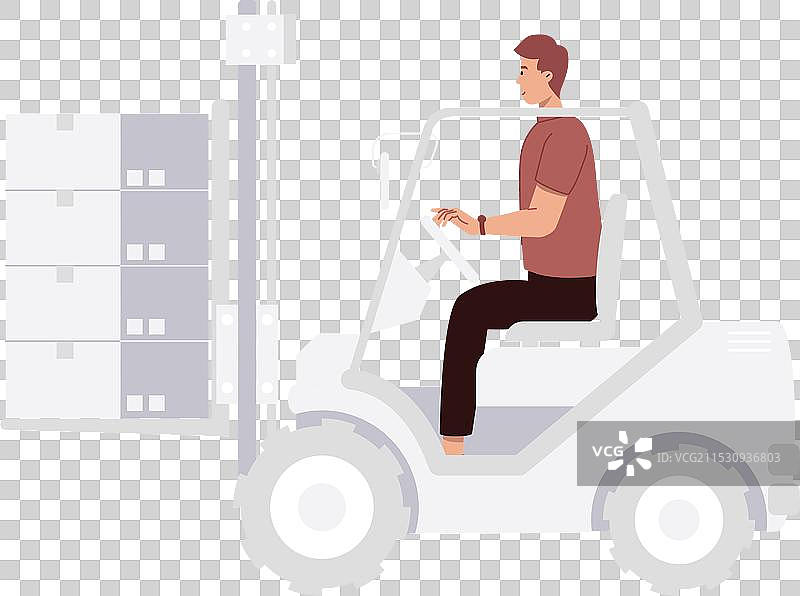 仓库升降工的基本RGBAN图片素材