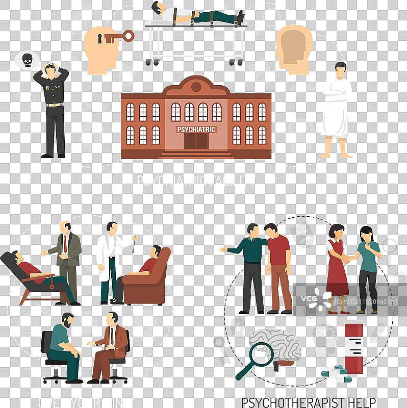 心理学家设计概念图片素材