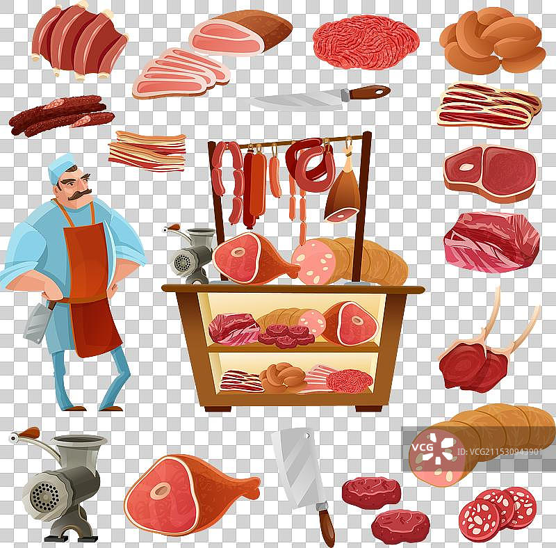 屠夫卡通系列图片素材