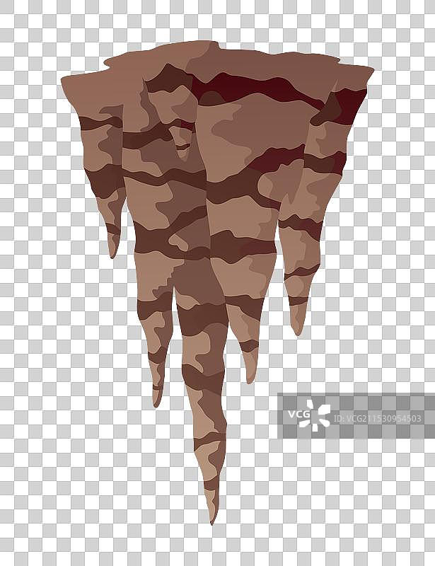 钟乳石状的悬挂矿物图片素材