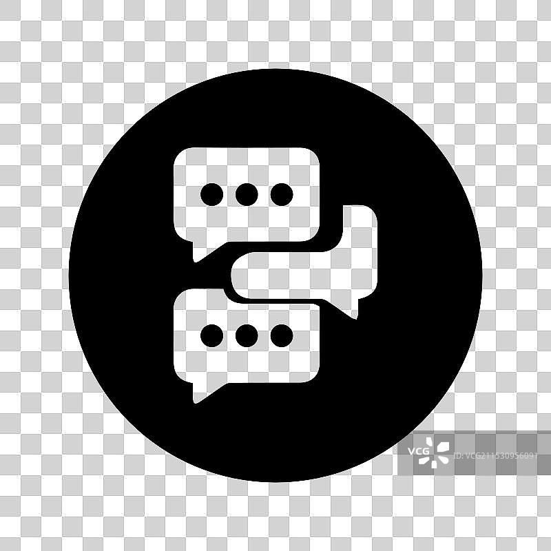 消息图标集 聊天标志集合 论坛图片素材