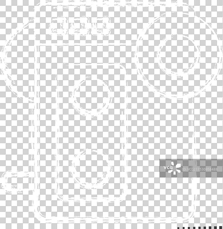 与嬉皮士象征相关的随身听图标和粉笔图片素材