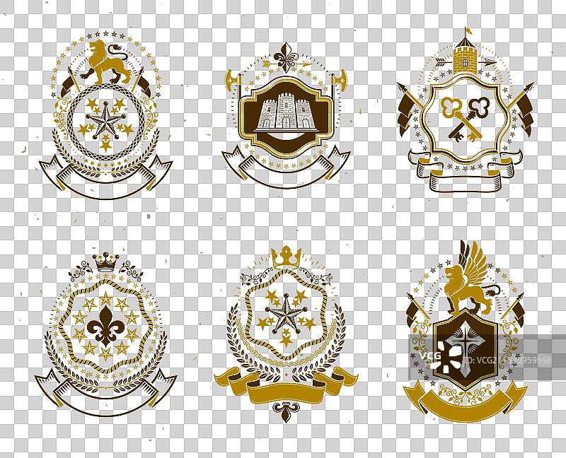 奢华纹章模板合集图片素材