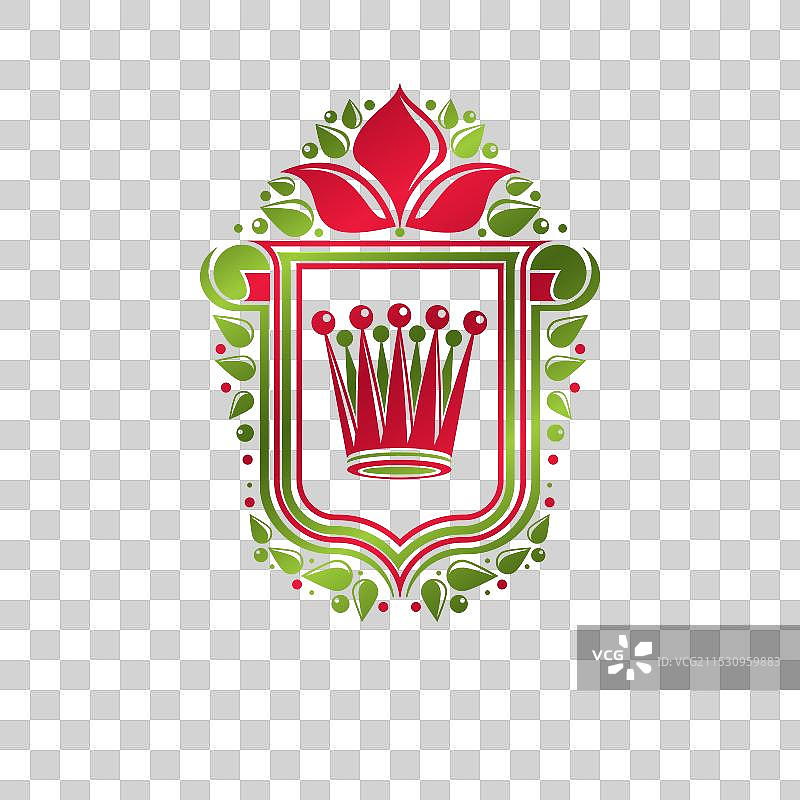 复古的纹章徽章设计图片素材