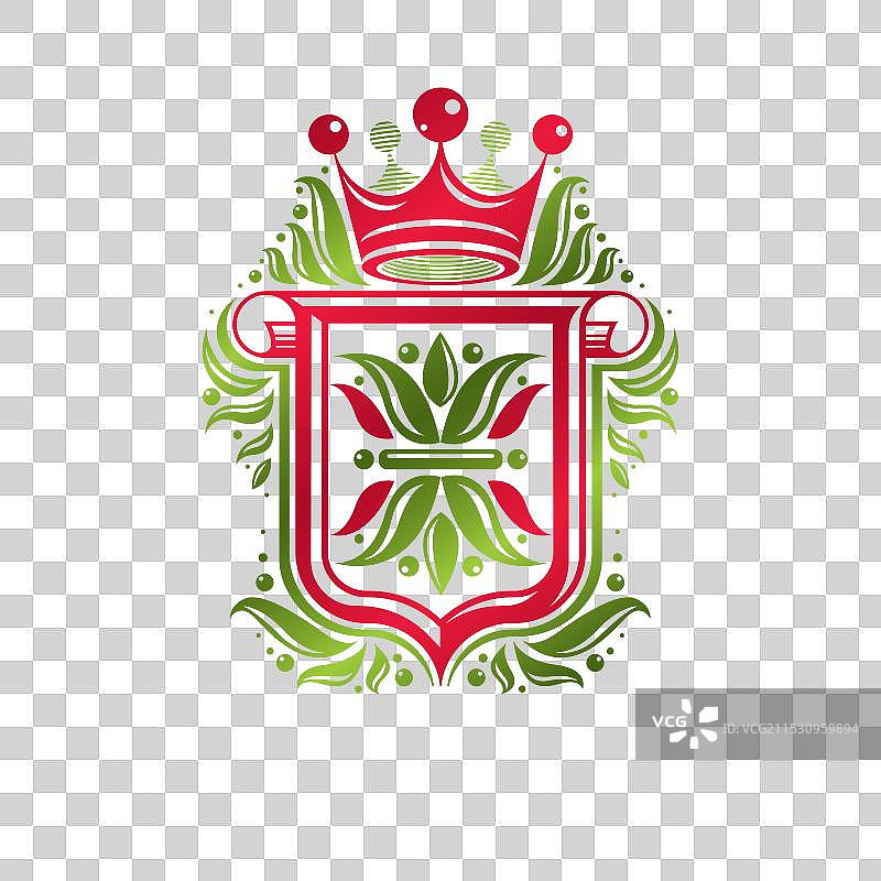 复古的纹章徽章设计图片素材