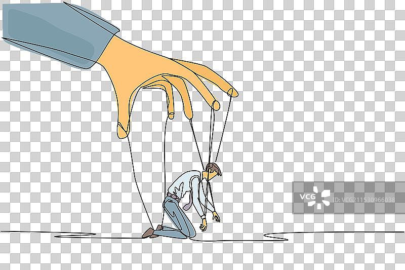 单线条绘制的商人图片素材