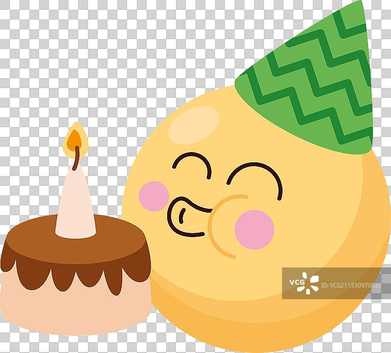 生日表情符号吹蜡烛图片素材
