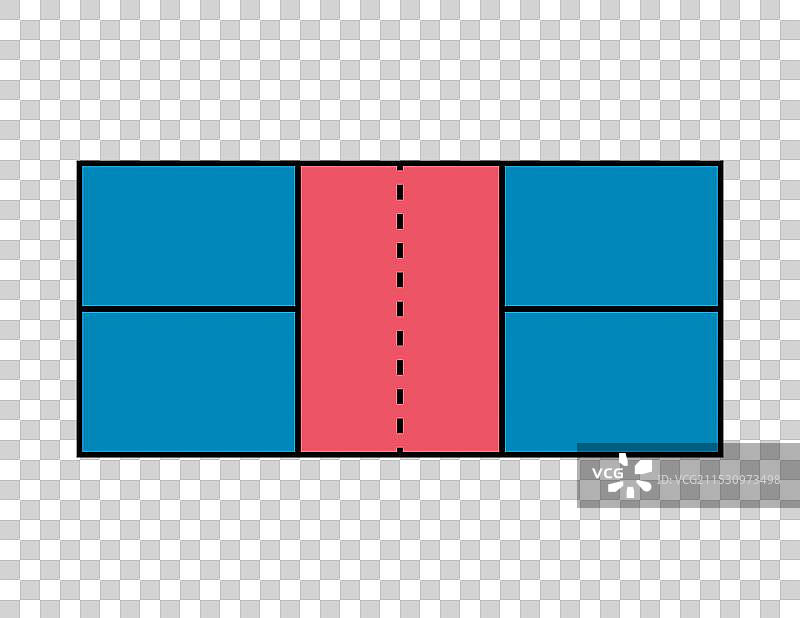 室内场地的皮克球球拍运动图标图片素材