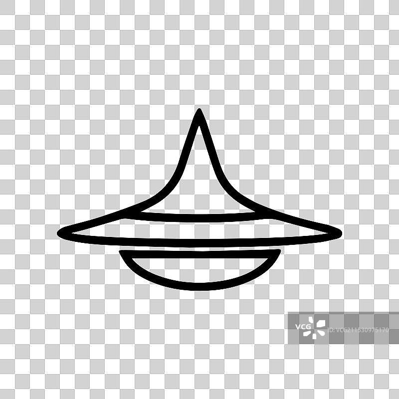 旋转陀螺图标或现代线条符号线条艺术图片素材