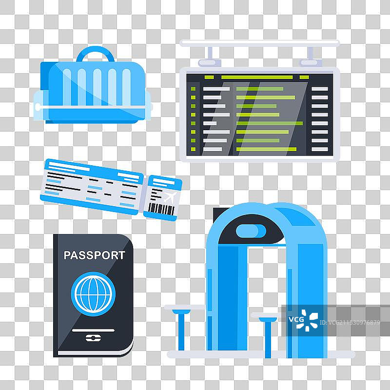 机场航站楼设计元素与旅行相关图片素材