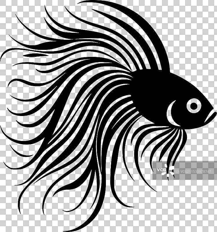 斗鱼 - 极简和简单的轮廓图片素材