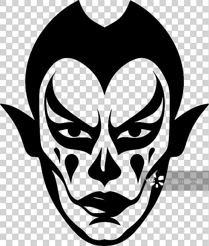 小丑 - 高质量标志 - 适合T恤使用图片素材