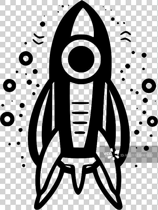 火箭 - 高质量标志 - 适合T恤使用图片素材