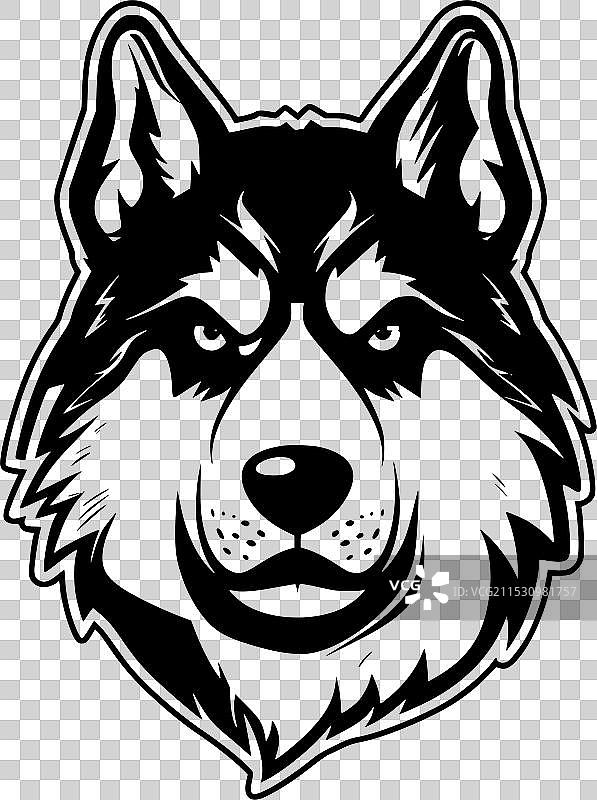 西伯利亚哈士奇 - 高质量标志 - 理想用于图片素材