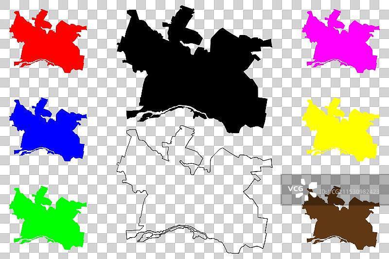 乌克兰日托米尔市地图涂鸦草图图片素材