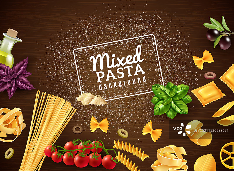 混合意大利面背景图片素材