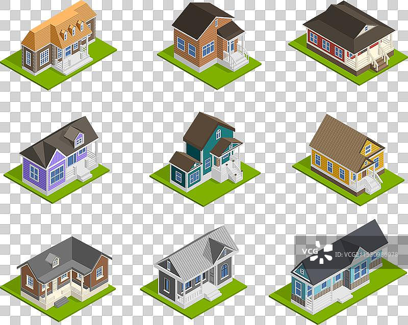 联排别墅套房图片素材