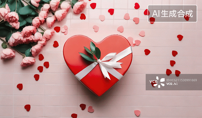 【AI数字艺术】情人节礼物图片素材