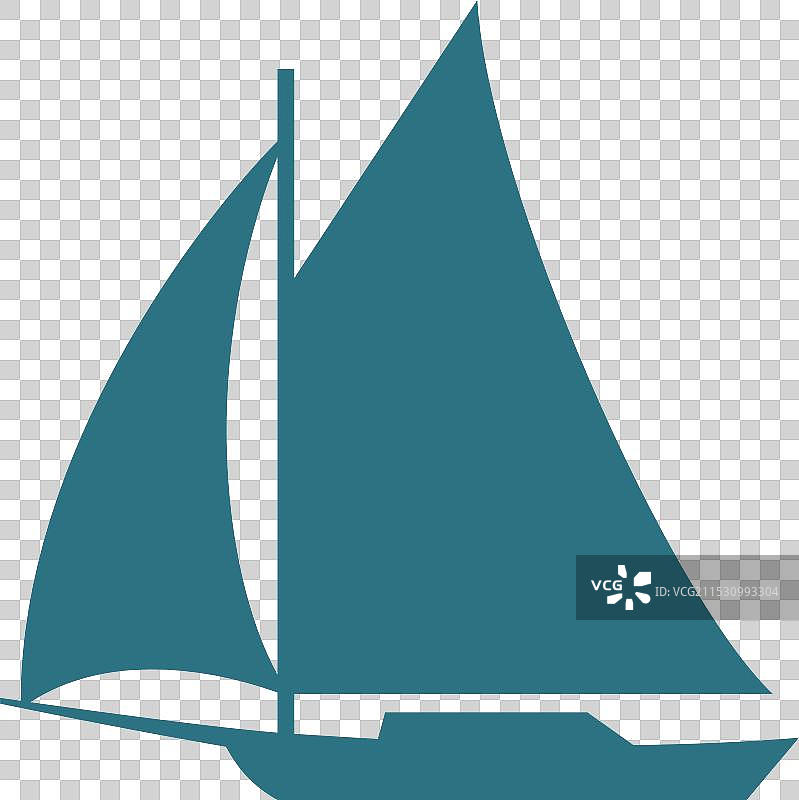 航海标志 蓝色海洋船舶图标图片素材