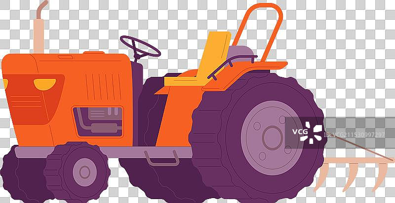 拖拉机图标 农业设备 乡村耕作图片素材