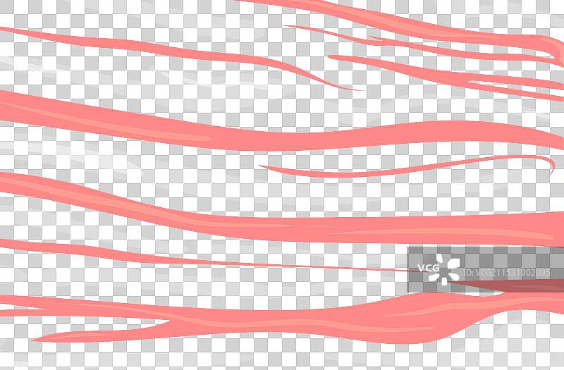 生猪肉的卡通培根质感图片素材