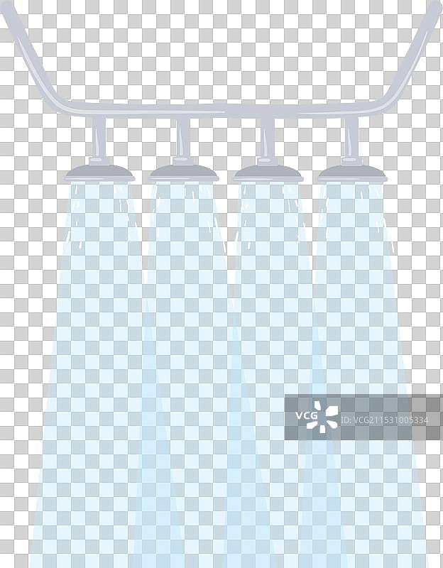 工业淋浴从制造设备中倾泻而出图片素材