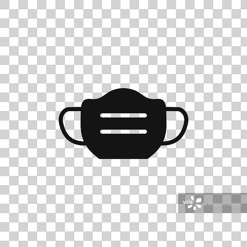 面具图标，背景为白色图片素材