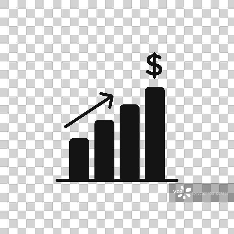 收入图标，背景为白色图片素材