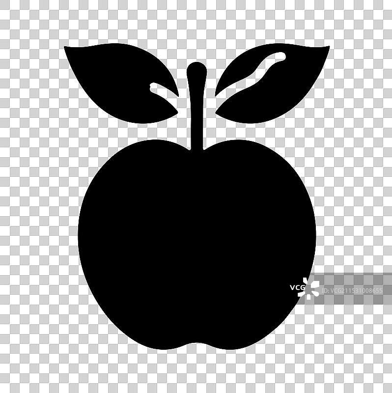 苹果轮廓与背景图片素材