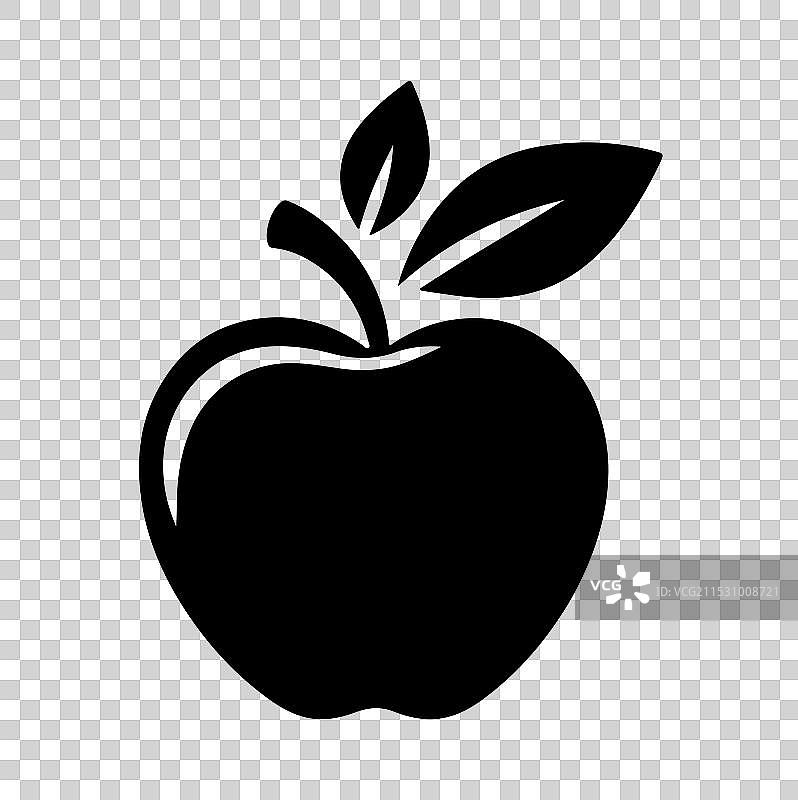 苹果轮廓与背景图片素材