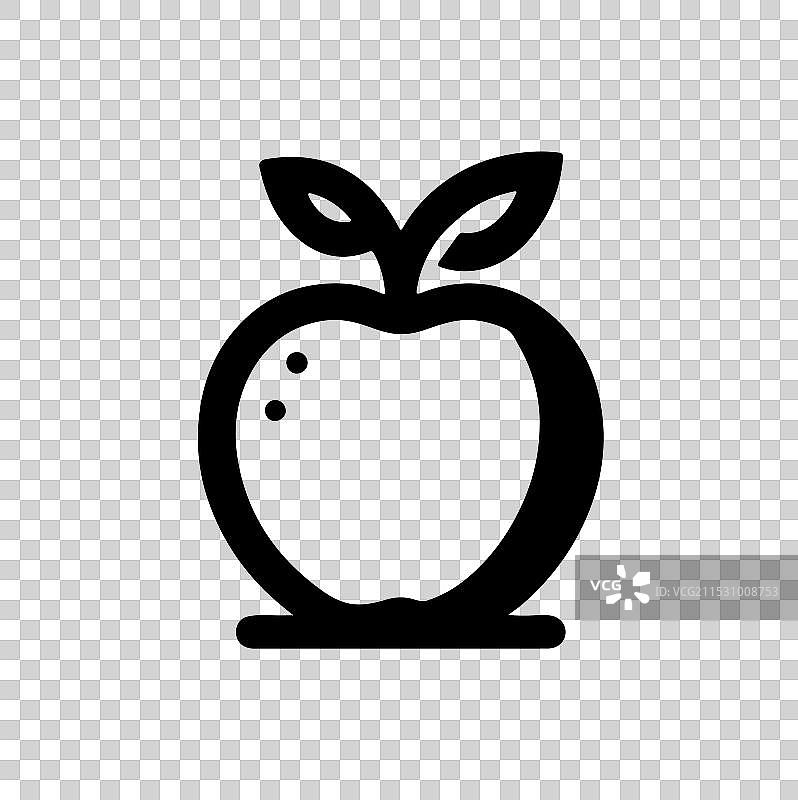 苹果轮廓与背景图片素材