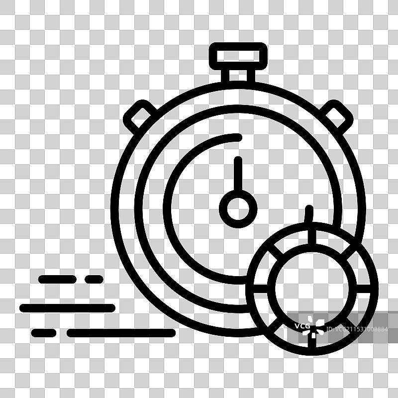 带有加密货币硬币的计时器惊人的图标图片素材