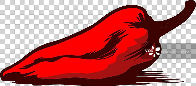 经典手绘红辣椒图片素材