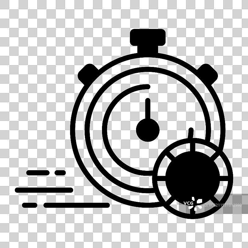 带有加密货币硬币的计时器惊人的图标图片素材