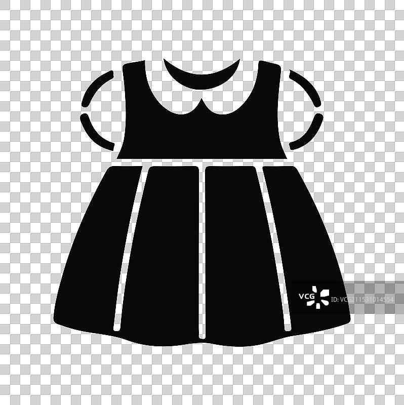 婴儿裙子剪影图片素材