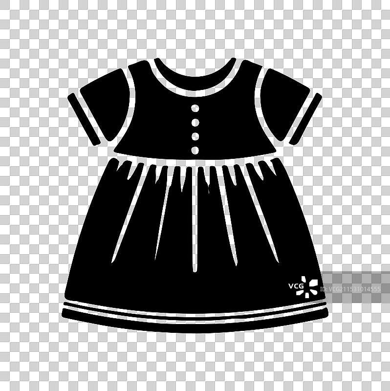 婴儿裙子轮廓图片素材