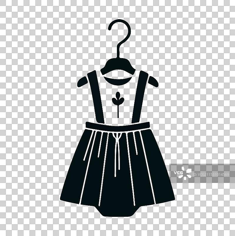 婴儿裙子轮廓图片素材